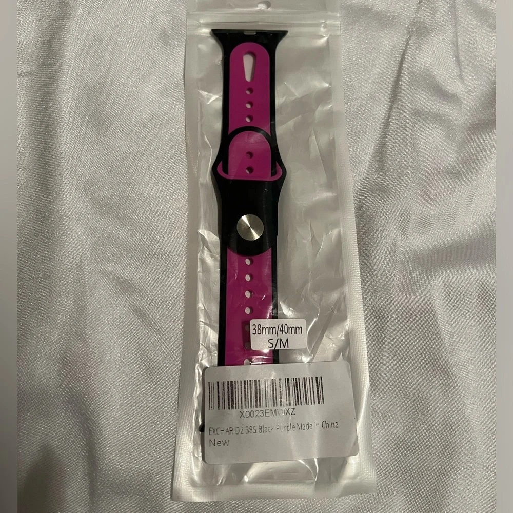 Apple black & pink 38/40mm watchband